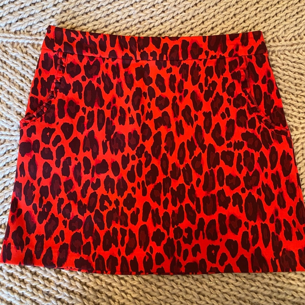 Awesome Kate Spade leopard mini skirt.